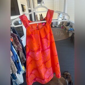 Ann Taylor Orange and Pink Blouse